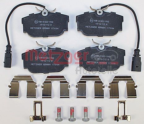 METZGER 1170184 Bremsbelagsatz, Scheibenbremse